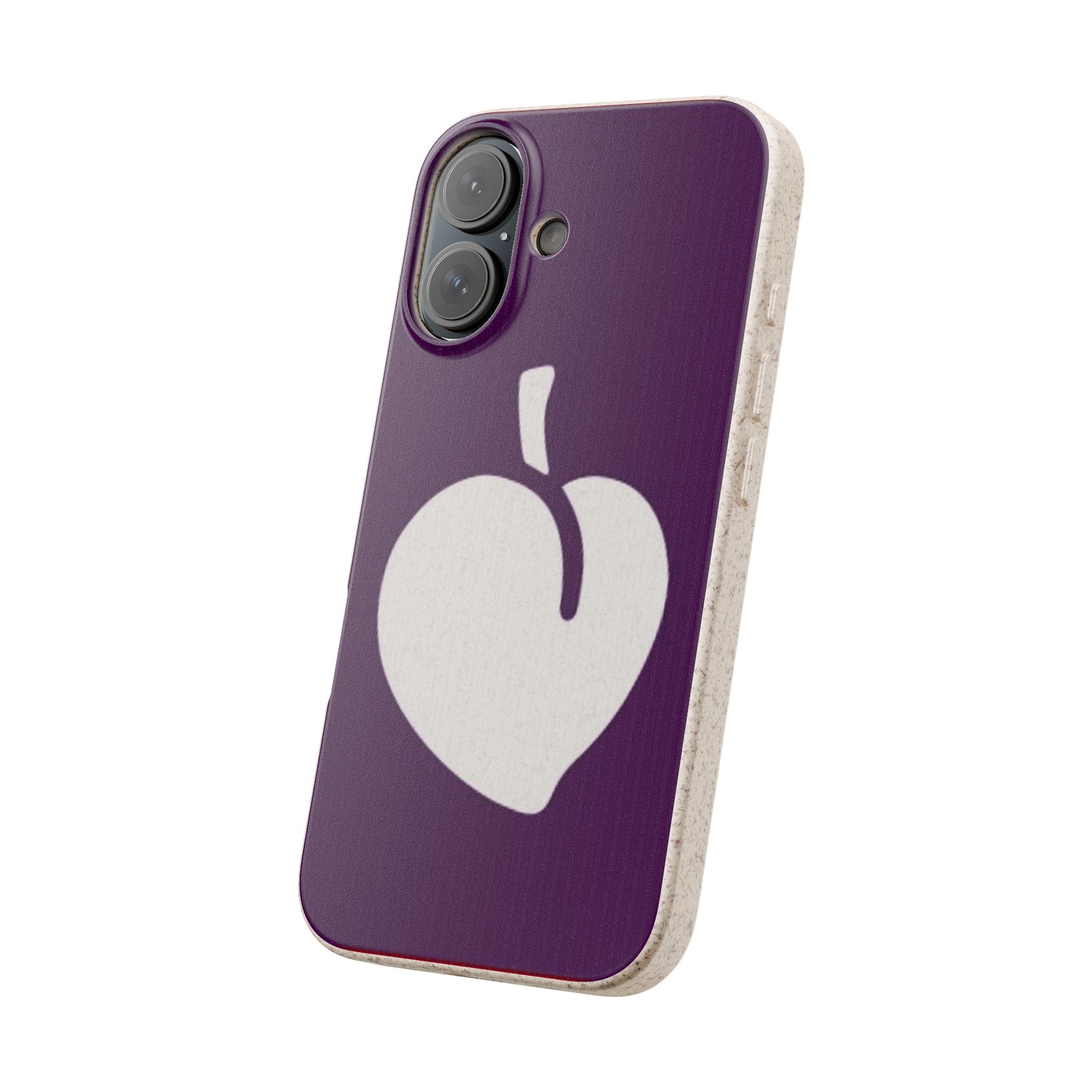 Eco-Friendly Biodegradable Phone Case with Plum Design