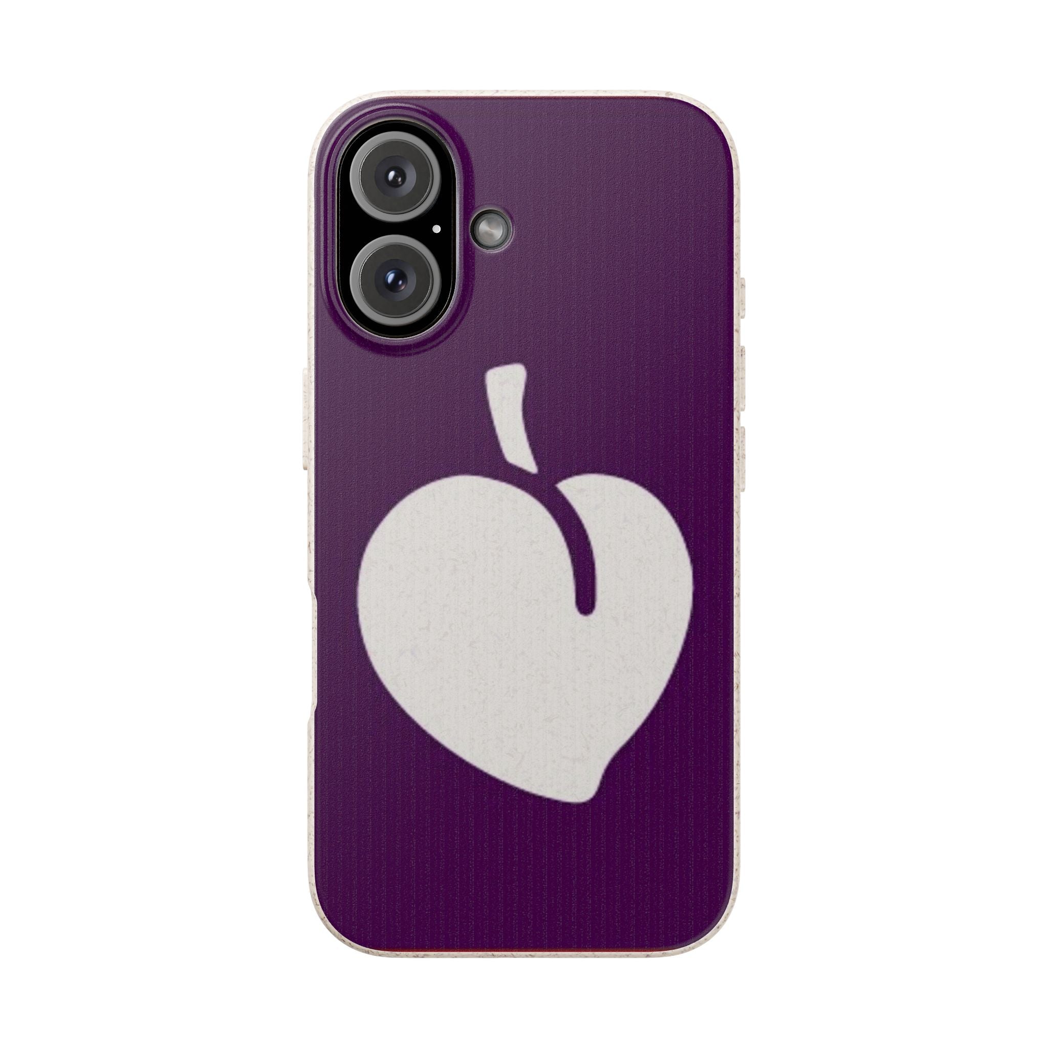 Eco-Friendly Biodegradable Phone Case with Plum Design